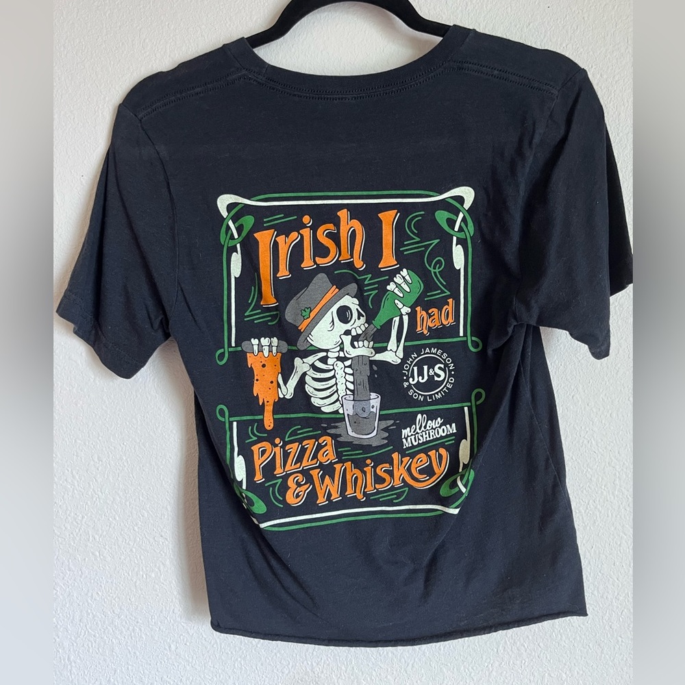 Jameson X Mellow Mushroom Cut Off Tee, Size S